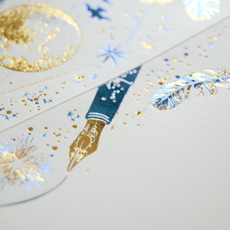 最終 】【 8刷目 】 箔封筒 『 白夜飛行 』 - 極光 - | コスモ