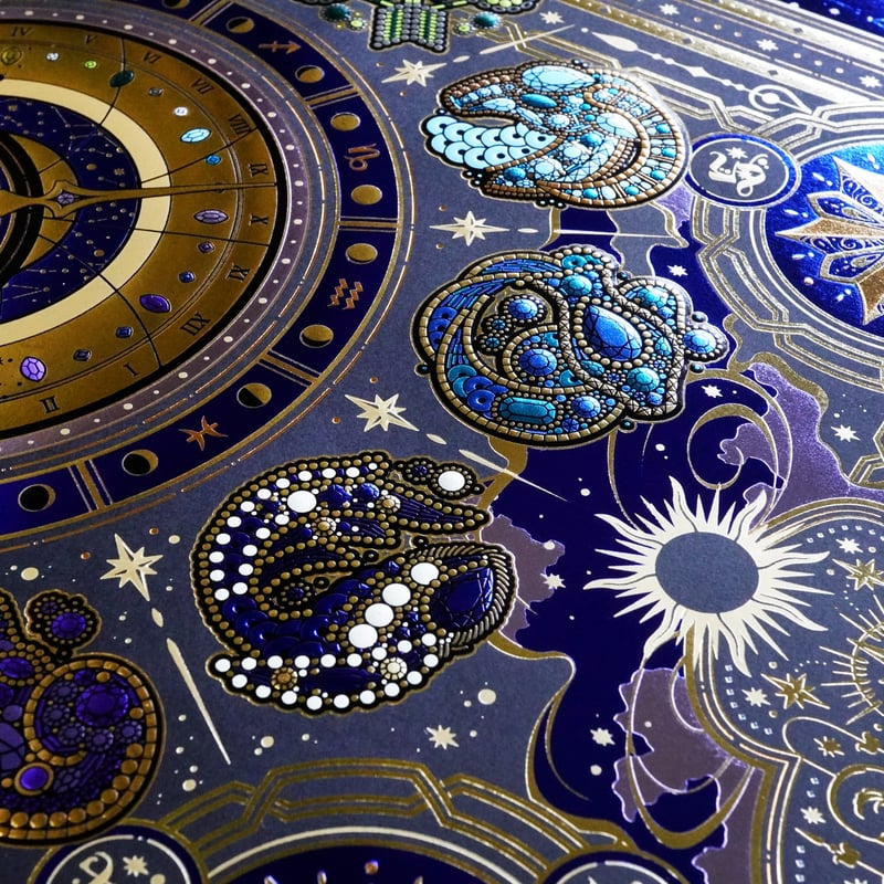 受注生産品 】 大箔力の技術 『 25色箔押し立体ポスター 』 | コスモ