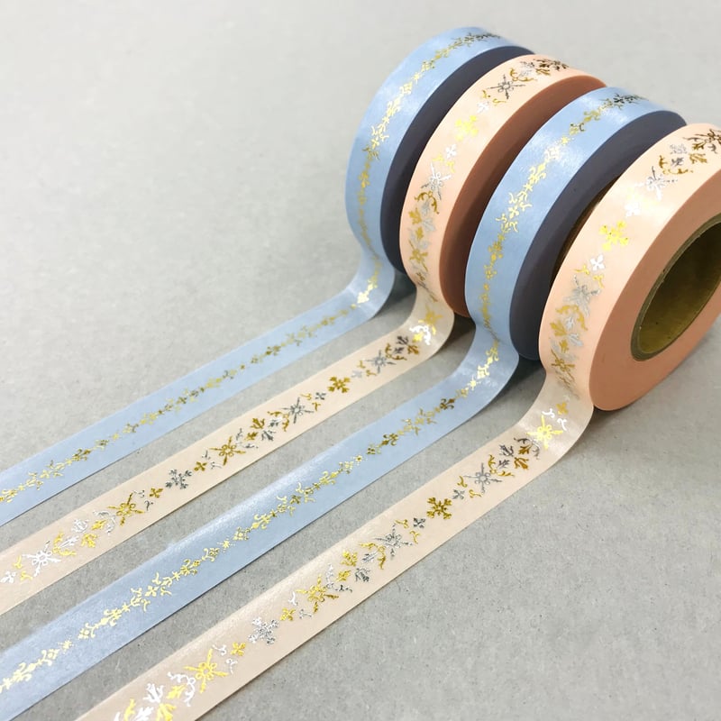 32セット限定 】 花形装飾活字 箔押しマスキングテープ 『 HAZAI