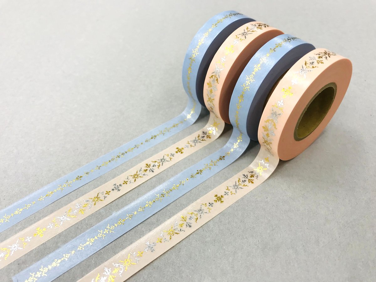 32セット限定 】 花形装飾活字 箔押しマスキングテープ 『 HAZAI
