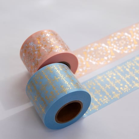 【 受注生産会 】2021年5月1日（土）～2021年5月23日（日）まで ― 花形装飾活字 箔押しマスキングテープ 『 第2弾 』 Type-004