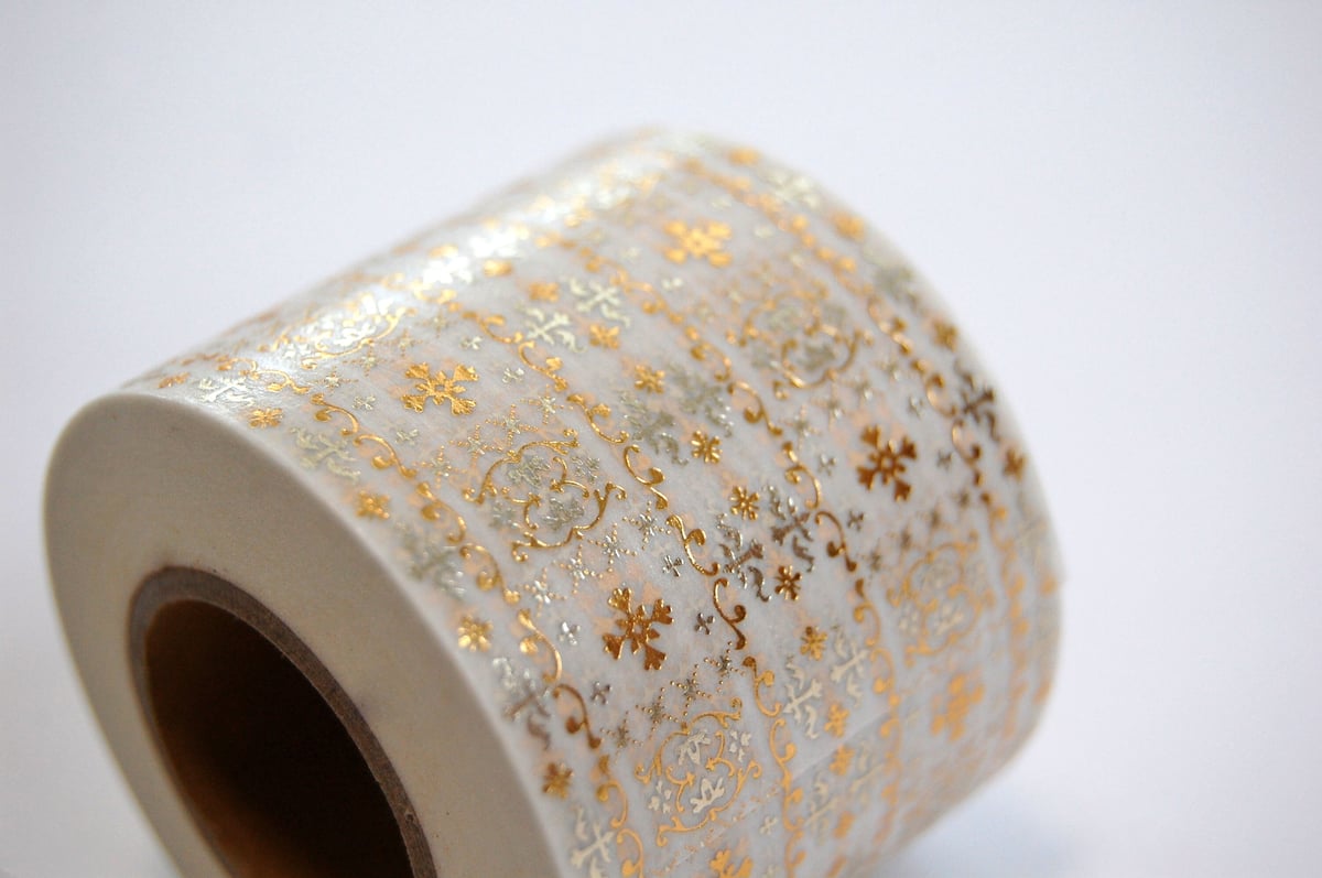 コスモテック　錦鯉スパイラル　マスキングテープ　箔押し 11月発売予定 】 アルティメイトマスキングテープ 『 錦鯉