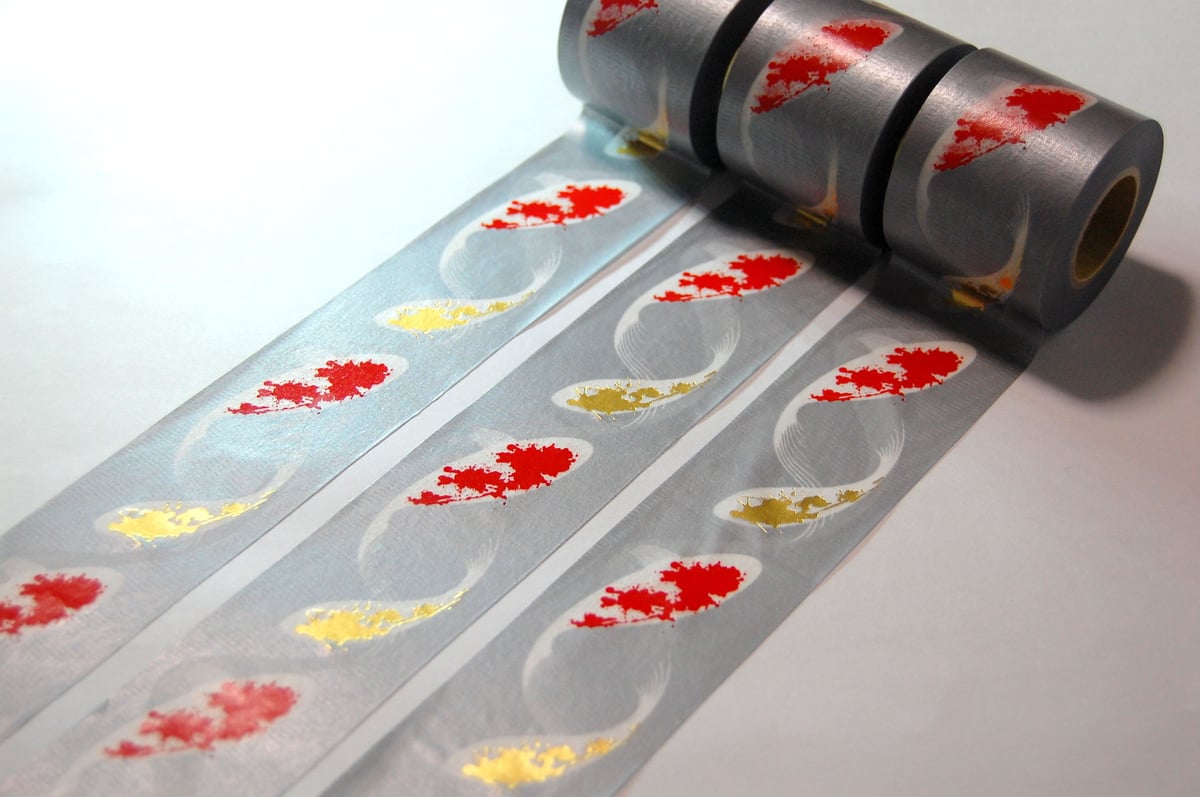 箔押し マスキングテープ 錦鯉スパイラル nisikigoi spiral 1点