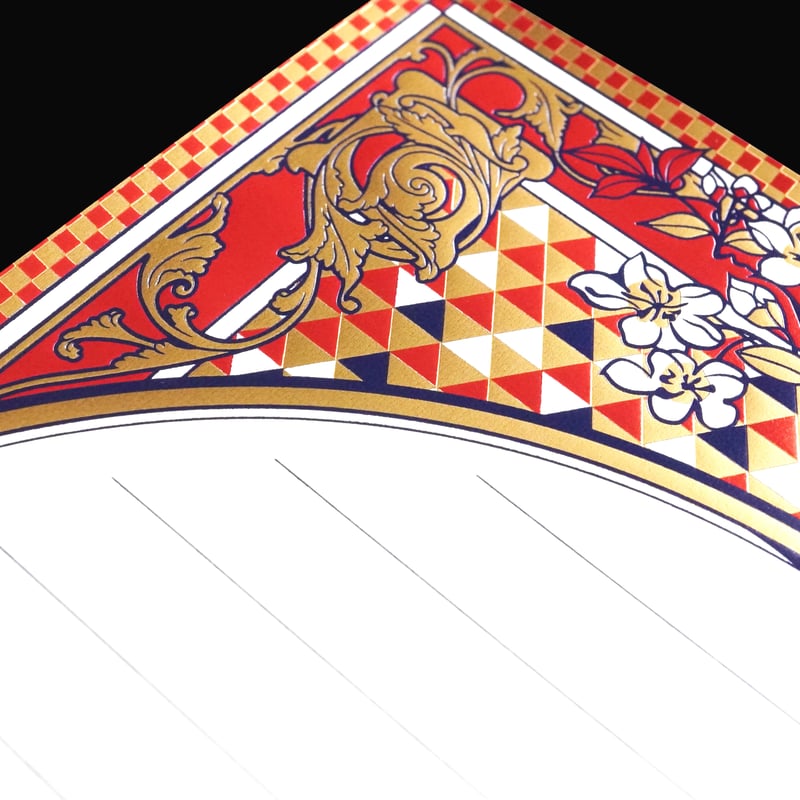 箔便箋 『 大正ロマン図 』 | コスモテックサンプル直売所