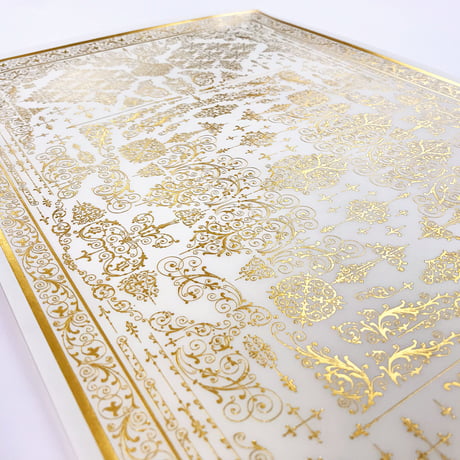 花形装飾活字（ エンスヘデ活字鋳造所 ） 箔押し包装紙