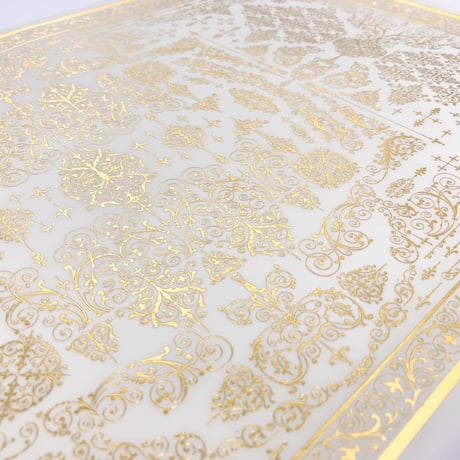 花形装飾活字（ エンスヘデ活字鋳造所 ） 箔押し包装紙