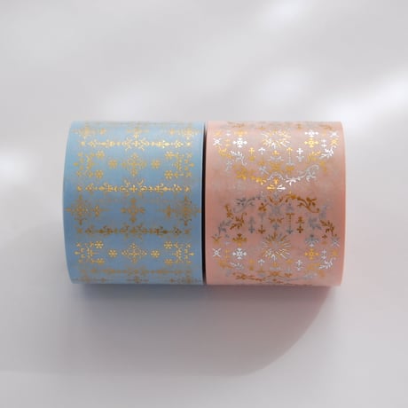 【 受注生産会 】2021年5月1日（土）～2021年5月23日（日）まで ― 花形装飾活字 箔押しマスキングテープ 『 第2弾 』 Type-004