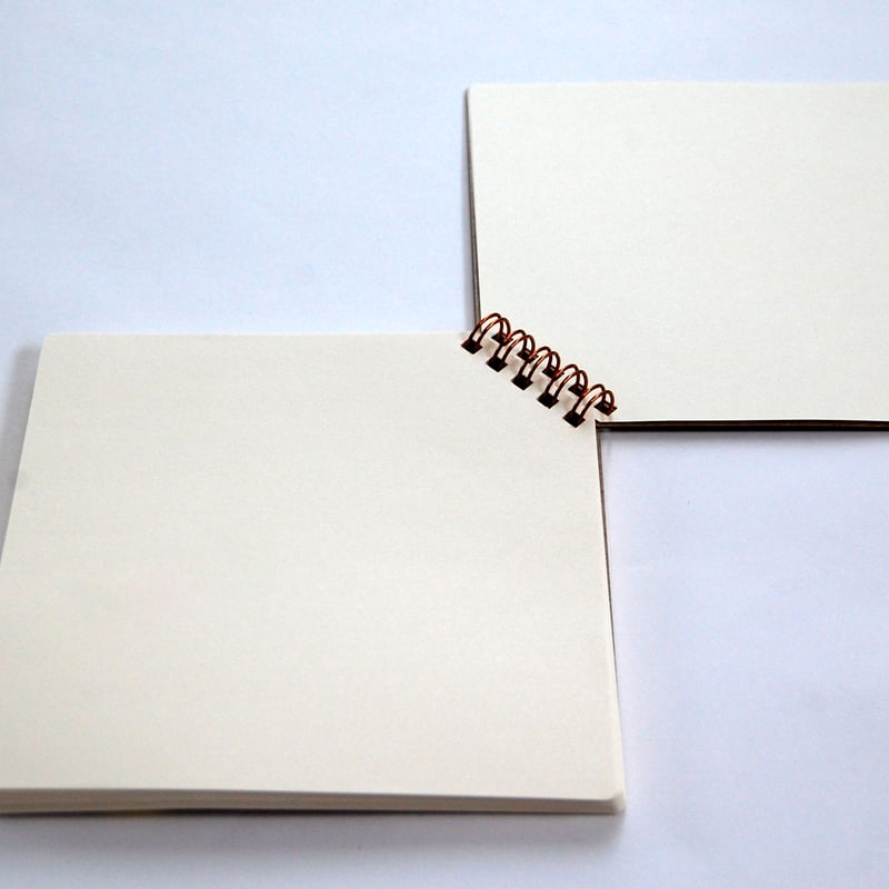 箔押し7色押し 『 虹 』 正方形ななめリングノート | コスモテック