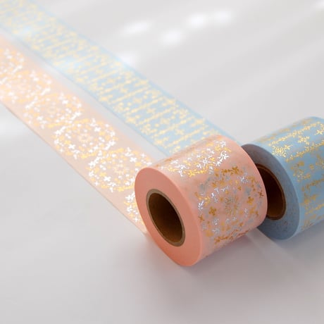 【 受注生産会 】2021年5月1日（土）～2021年5月23日（日）まで ― 花形装飾活字 箔押しマスキングテープ 『 第2弾 』 Type-004