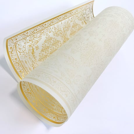 花形装飾活字（ エンスヘデ活字鋳造所 ） 箔押し包装紙