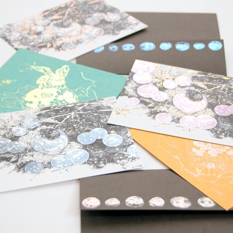 『 燈の籠 』＋『 永い旅 』 封筒＆カードセット － Yuko Tsuji Artwork 第4弾 －
