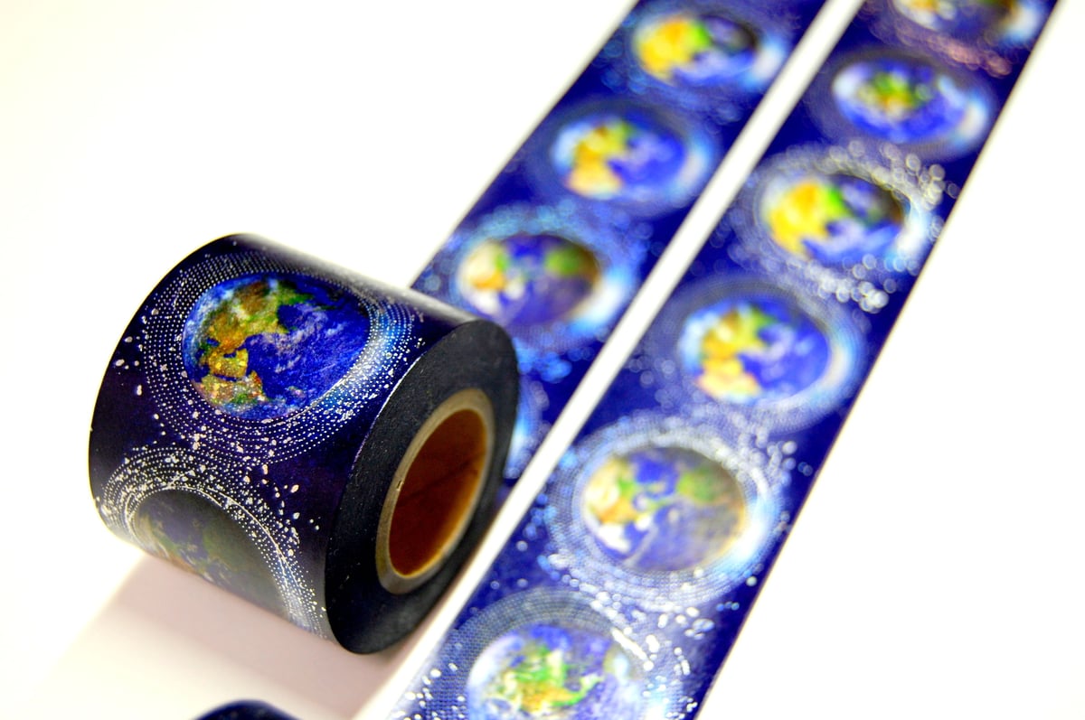 大会限定 プレメモ 箔押し 15ロール限定 】 【 プロトタイプ版 】『 地球 』 箔押しマスキング