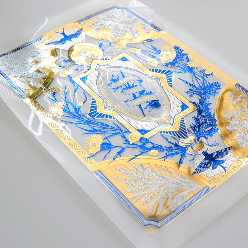 漫画家 青井秋 『 Systema Naturae 』 3色箔押しクリアファイル（ clear