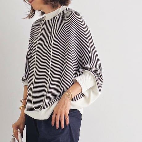 avec deuxclefs ケープ付きチュニックワンピース avec deuxclefs ケープ付きチュニックワンピース avec deuxclefs