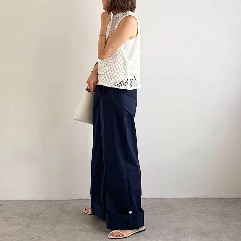 avec deuxclefs ロングジレ ラージタッセルジレ | avec deuxclefs