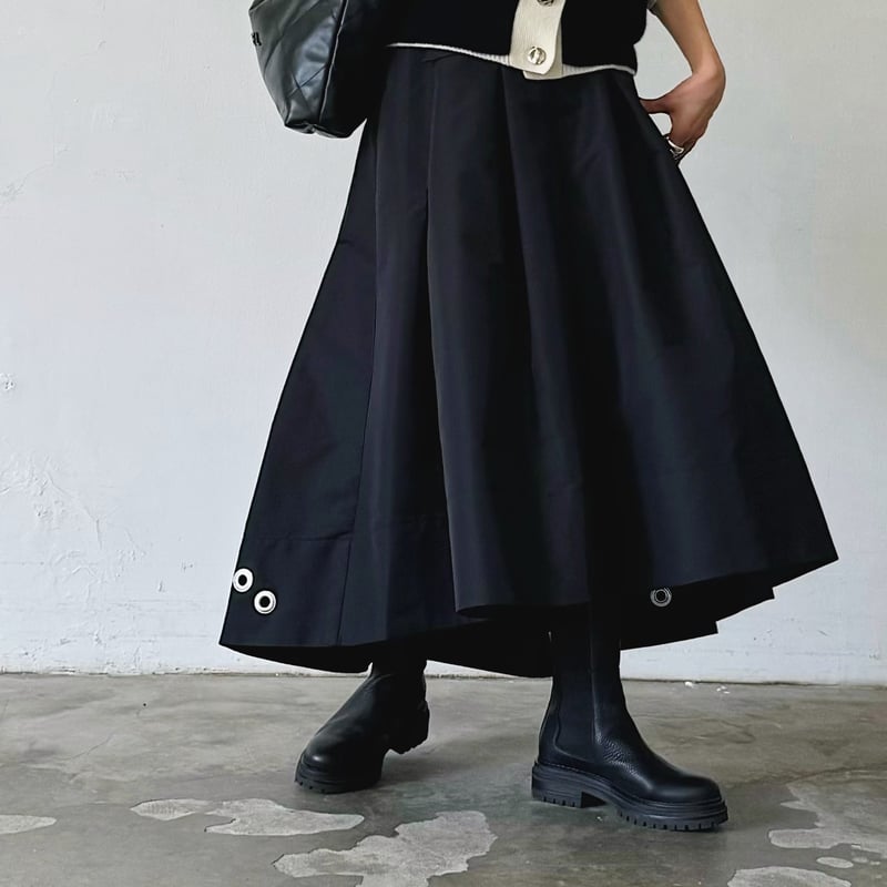 avec deuxclefs 24AW アイレットスカート アイレットスカート | avec deuxclefs