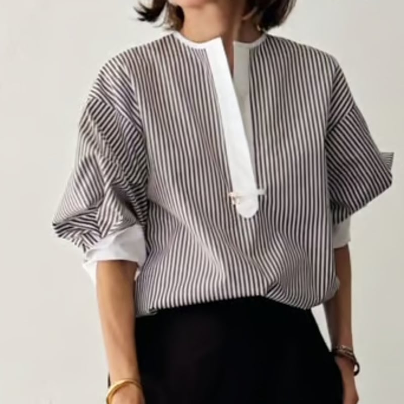 avec deuxclefs ブラウス - シャツ/ブラウス(七分/長袖)アウトレット