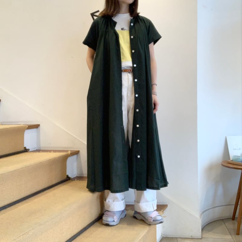 HUIS コットン＆リネン　フレンチスリーブワンピース ゆるふわコットンフレンチスリーブワンピース U209をリリース