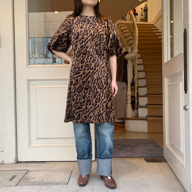A.P.C. VELOURS IMPRIME LEOPARDワンピース | OUI FOYER