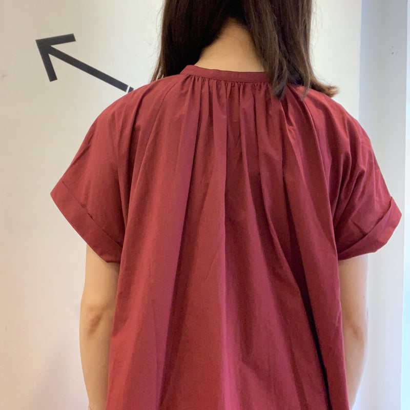 HUIS コットン＆リネン フレンチスリーブワンピース コットンリネン