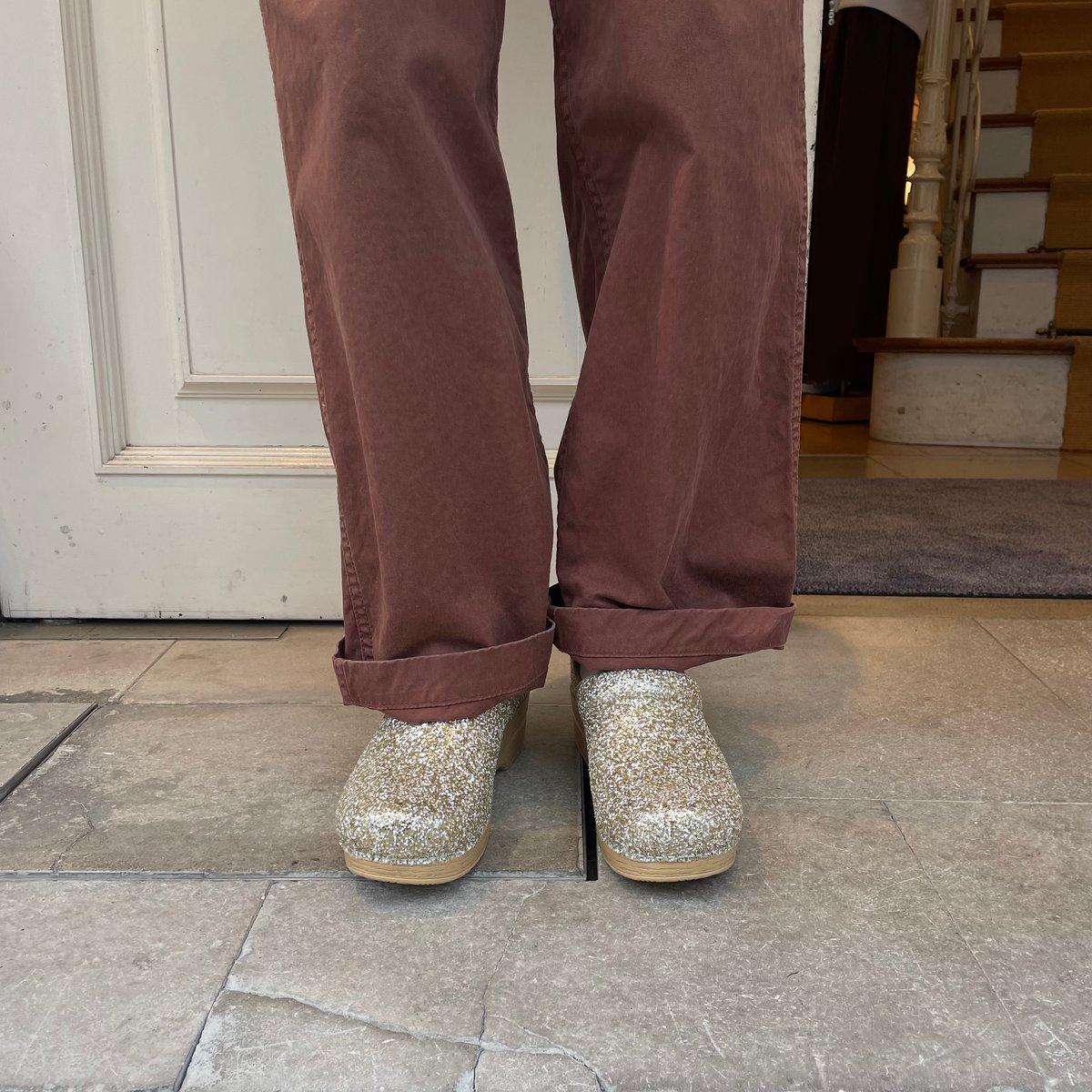 dansko プロフェッショナルグリッターシャンパン | OUI FOYER
