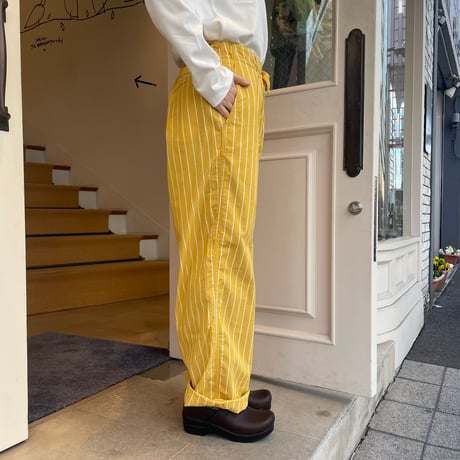 MASTER&Co. ストライプドローストリングパンツ
