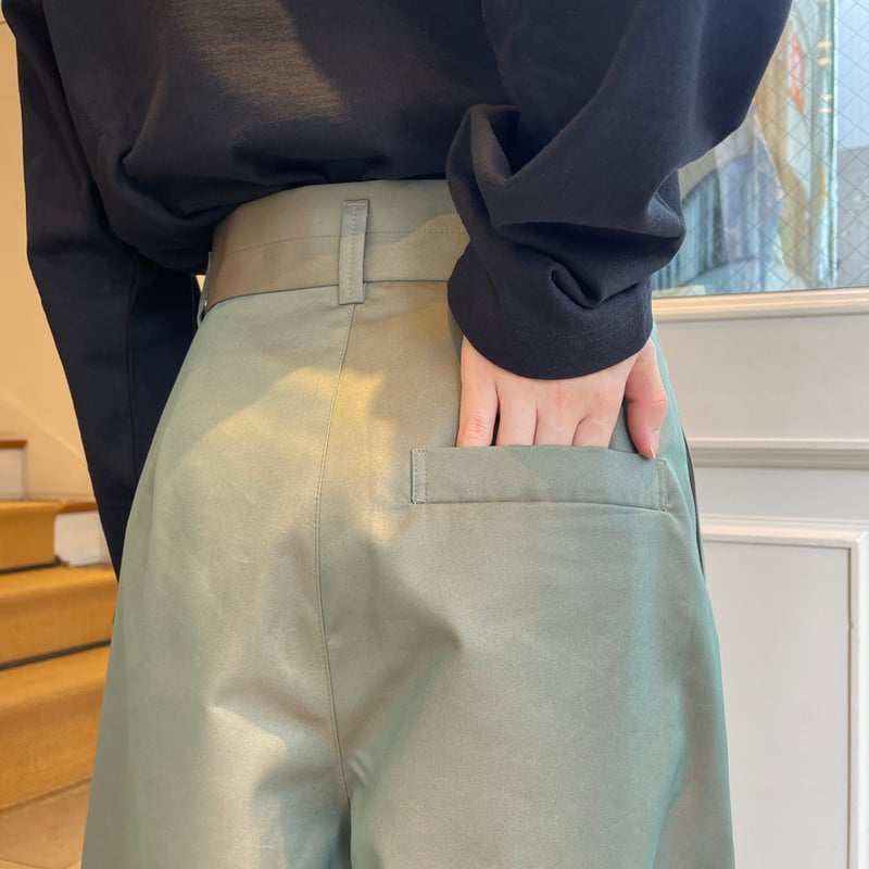 U PHORICA シャンブレーギャバワイドパンツ | OUI FOYER