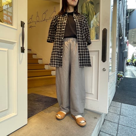 HUIS.バンブーリネンバルーンパンツロング【ユニセックス】