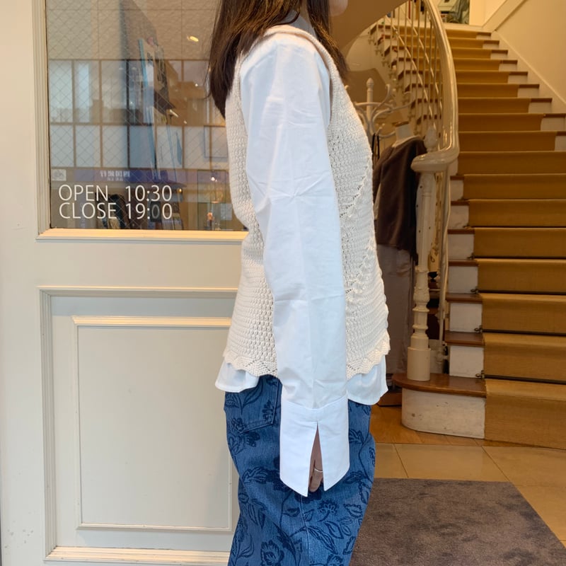 A.P.C. COTON CROCHET BI ニットトップス | OUI FOYER オンラ