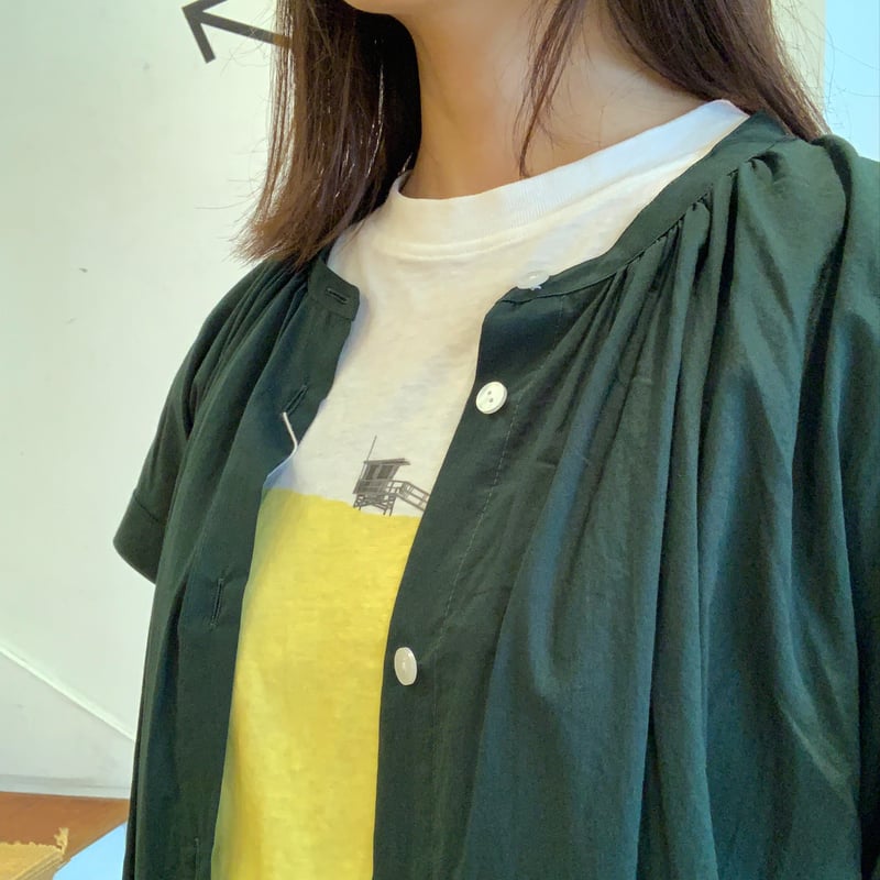 HUIS. ゆるふわコットンフレンチスリーブワンピース | OUI FOYER