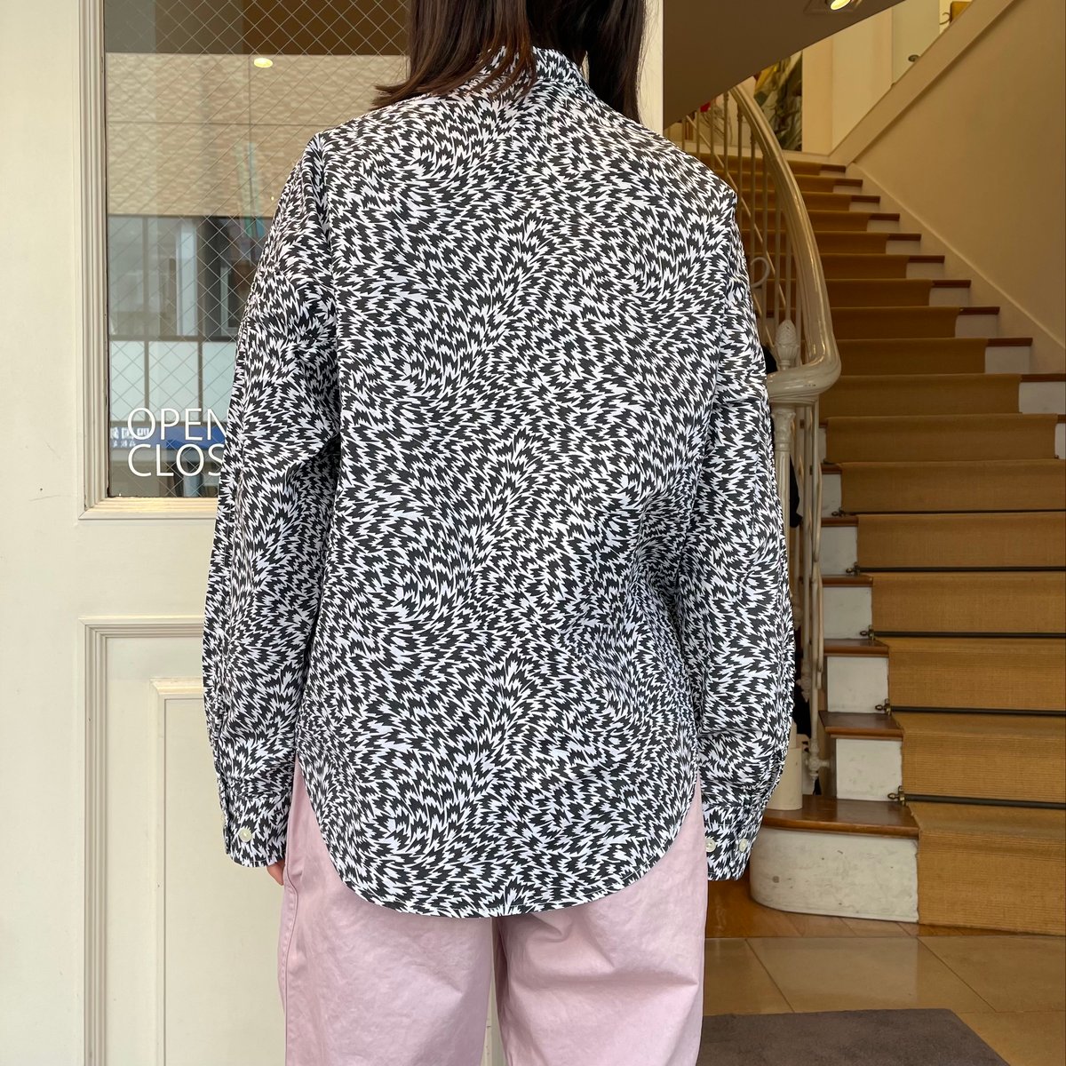 BLANC basque×ELEY KISHIMOTO フラッシュパールボタンコットンローンシ