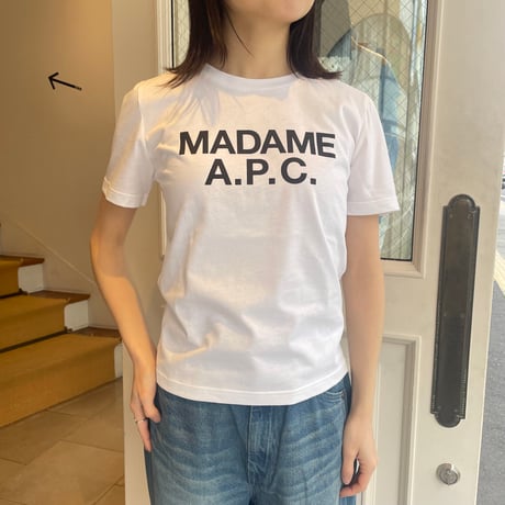 A.P.C アーペーセー ESTELLE エステル ギャザー 半袖Tシャツ カットソー ブラウス レディース ホワイト 23255-1-71973 Estelle ブラウス｜FEMME ｜A.P.C. | アーペーセー日本公式オンライン