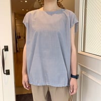 U PHORICA オーガニックコットンギャザーブラウス | OUI FOYER 