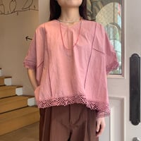 U PHORICA　リネンコットンポンチョブラウス