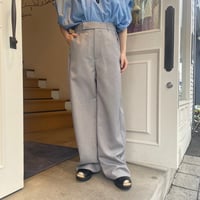 VERSEAU　サイドタックカットオフパンツ
