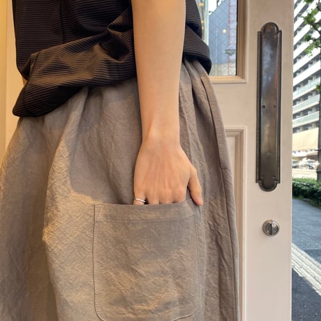 HUIS.バンブーリネンバルーンパンツロング【ユニセックス】