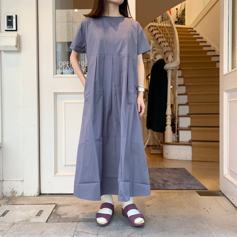 HUIS. ギザコットンブロードタック&ギャザー半袖2wayワンピース | OUI 