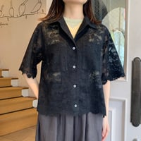 De bon coer レース半袖シャツ
