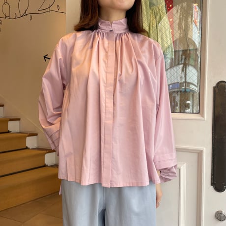 AUBERGE コットンギャザーシャツ 美品】 AUBERGE / オーベルジュ | コットン ギャザー レギュラー