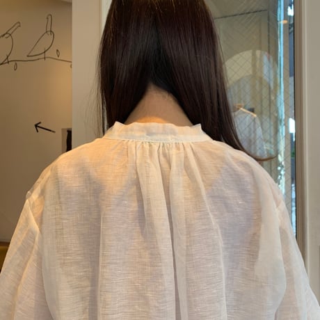 De bon coer シアーリネンボウタイブラウス