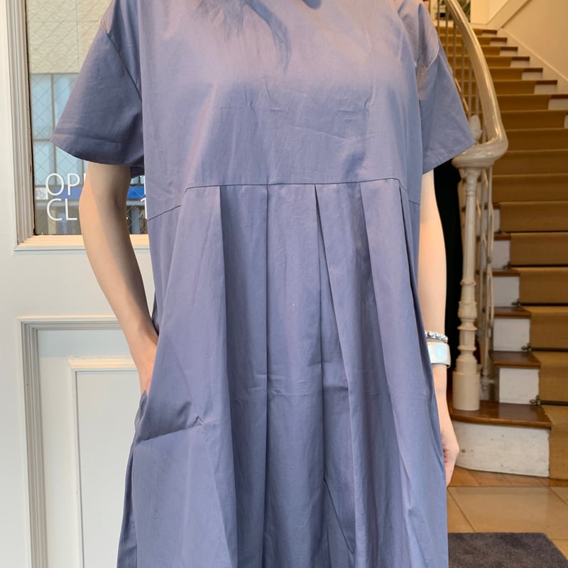 HUIS. ギザコットンブロードタック&ギャザー半袖2wayワンピース | OUI  