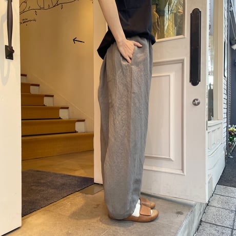 HUIS.バンブーリネンバルーンパンツロング【ユニセックス】