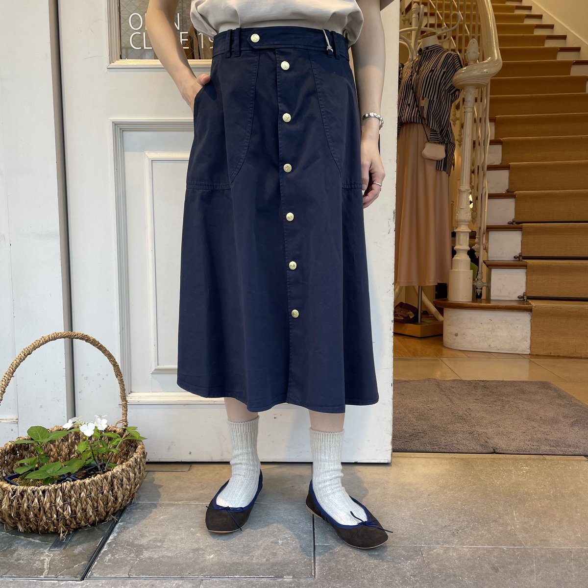 A.P.C. コットンチノスカート | OUI FOYER オンラインショップ 