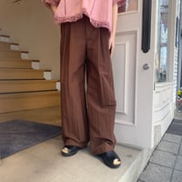 U PHORICA コットンナイロンタイプライターワイドパンツ