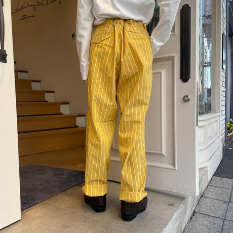 MASTER&Co. ストライプドローストリングパンツ
