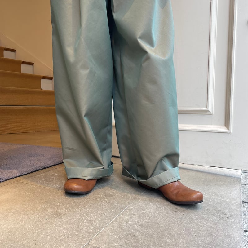 U PHORICA シャンブレーギャバワイドパンツsize1 U PHORICA シャンブレーギャバワイドパンツ | OUI FOYER