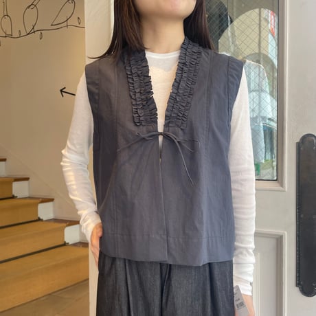 gillet set short coat ジレセットショートコート S SL】ショートジャケットコート/グレー（SLR2605-25_X）｜レディース