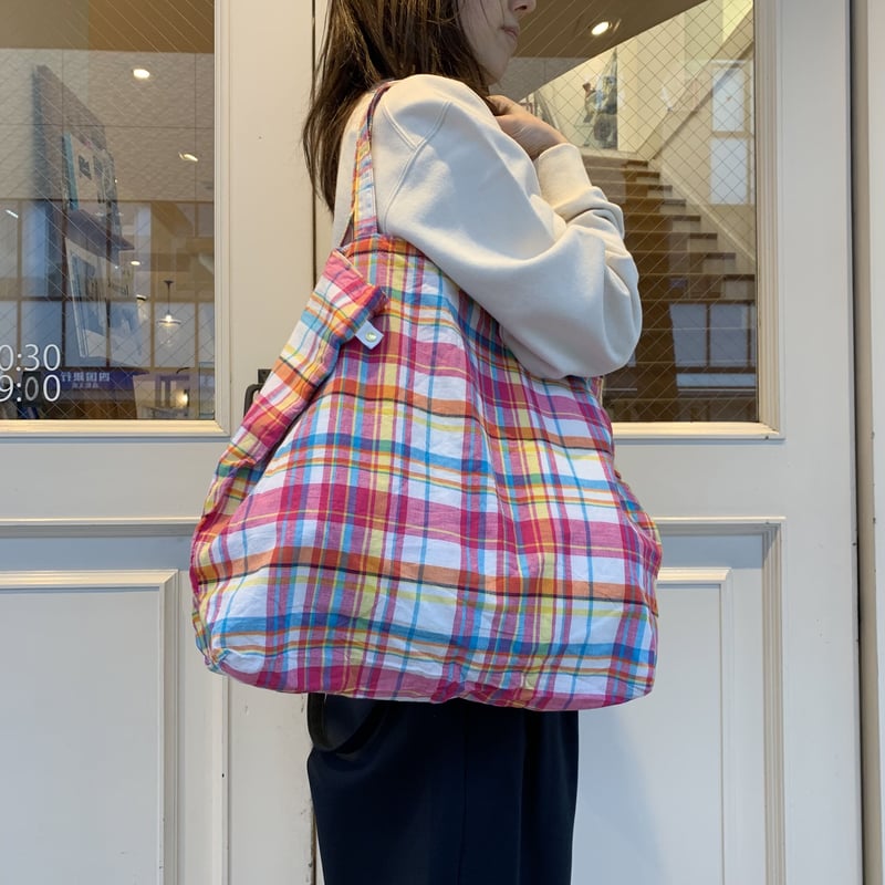 MASTER&Co. マドラスチェックトートバッグ | OUI FOYER
