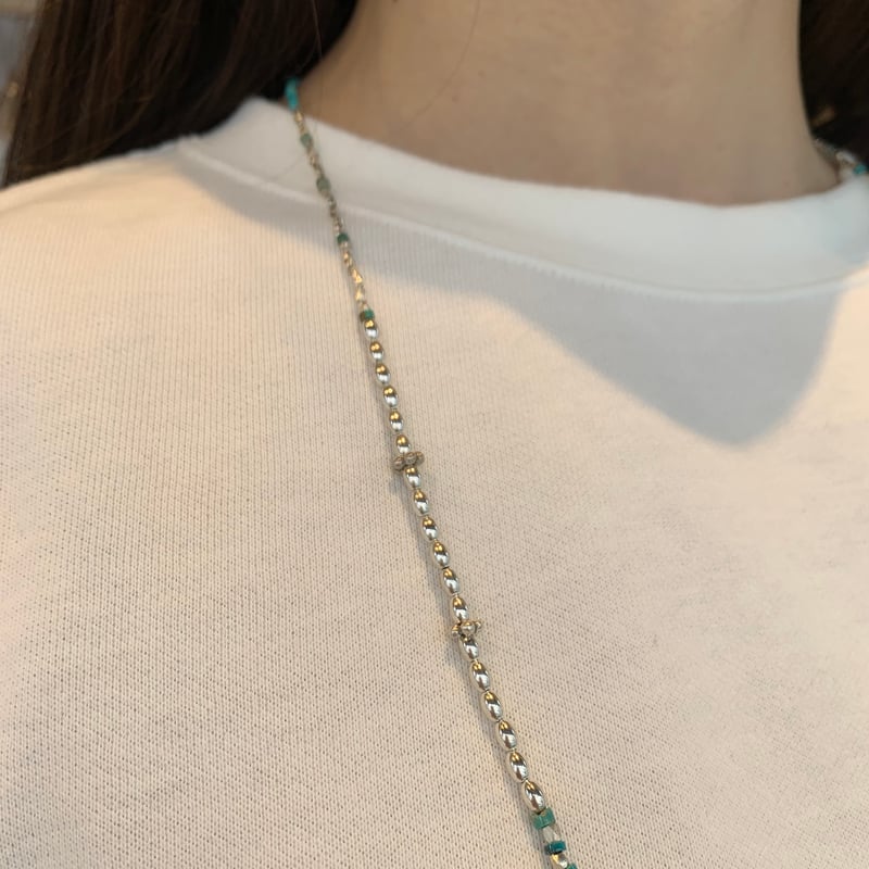 THOURAND TALES シルバーターコイズネックレス | OUI FOYER オンライン