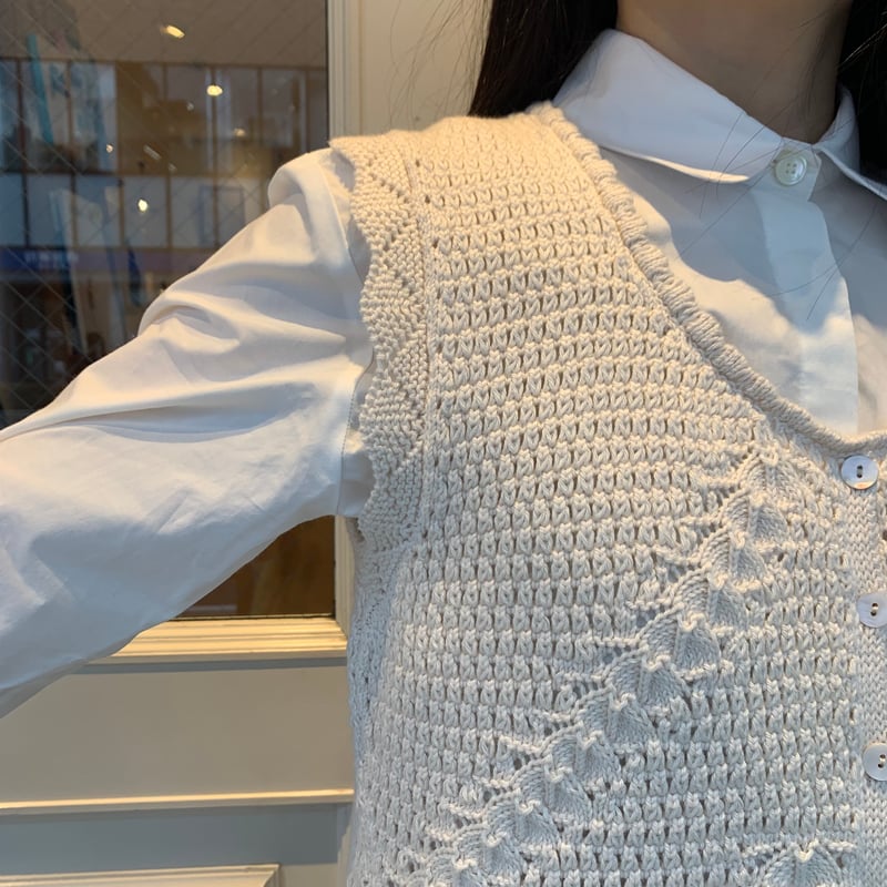 A.P.C. COTON CROCHET BI ニットトップス | OUI FOYER オンラ